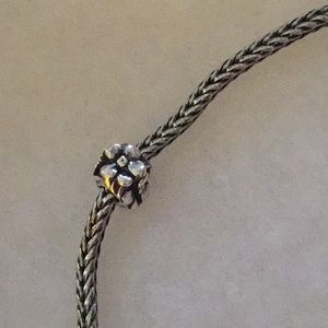 Authentic Rose Trollbeads, Sterling silver